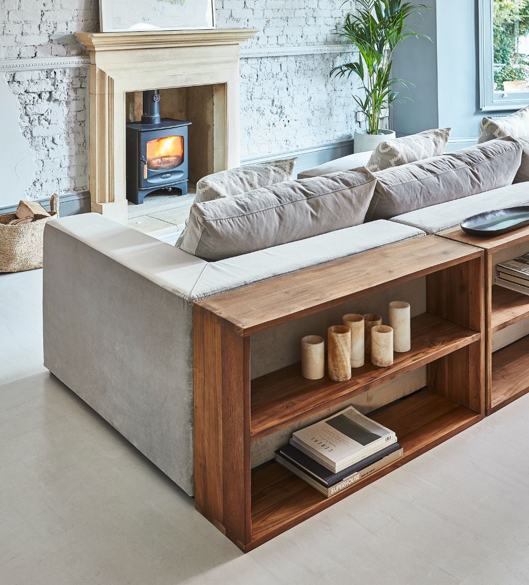 Long Storage Cube with Shelf