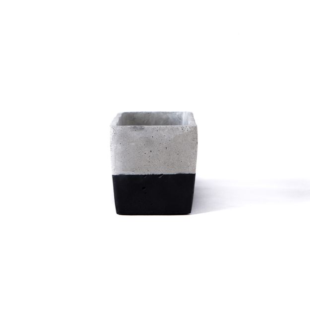 Rectangular Concrete Planter - Black