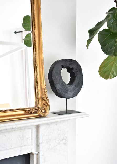 Solo Decorative Burnt Wooden Sculpture
