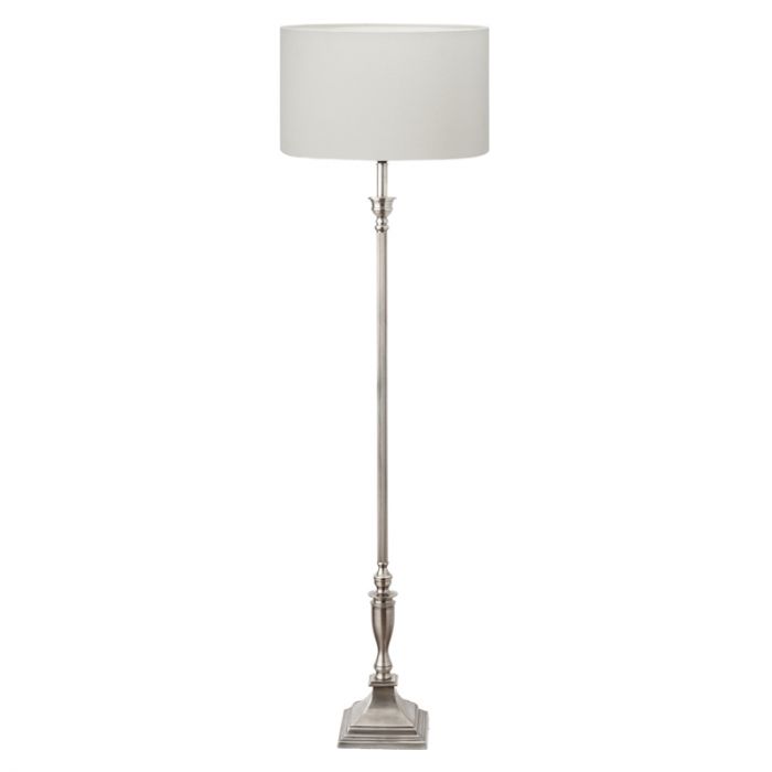 Towton Floor Lamp - Antique Silver