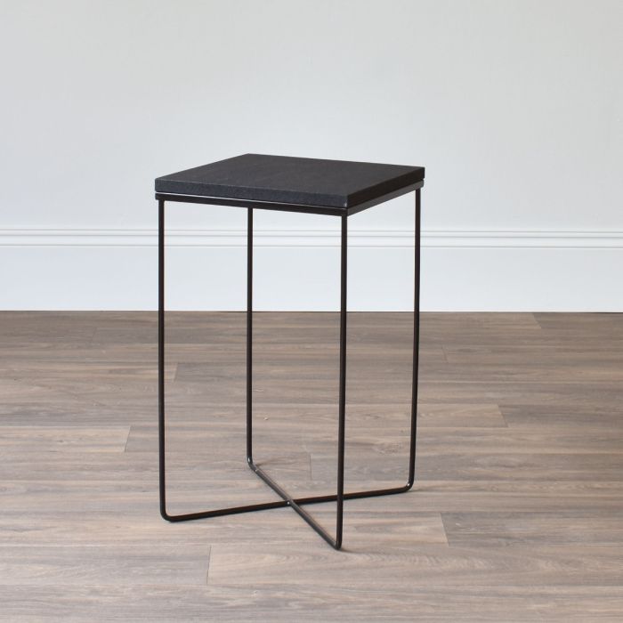 Lava Stone Side Table - Outlet