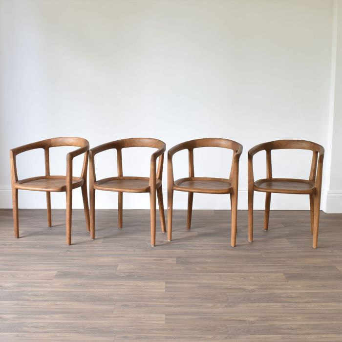 Sloan Slated Dining Chairs Set of 4 - Outlet