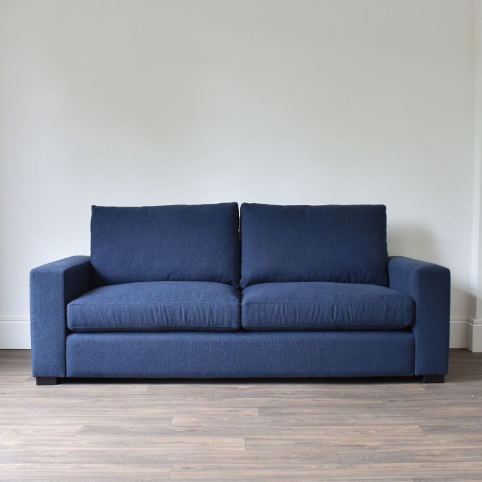 Henley 4 Seater Sofa Bed in Textured Weave Navy - Outlet