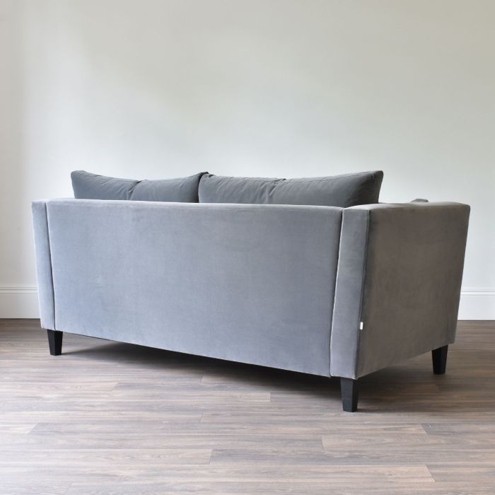 Madison 3.5 Seater Sofa in Stain Resistant Velvet Graphite - Outlet