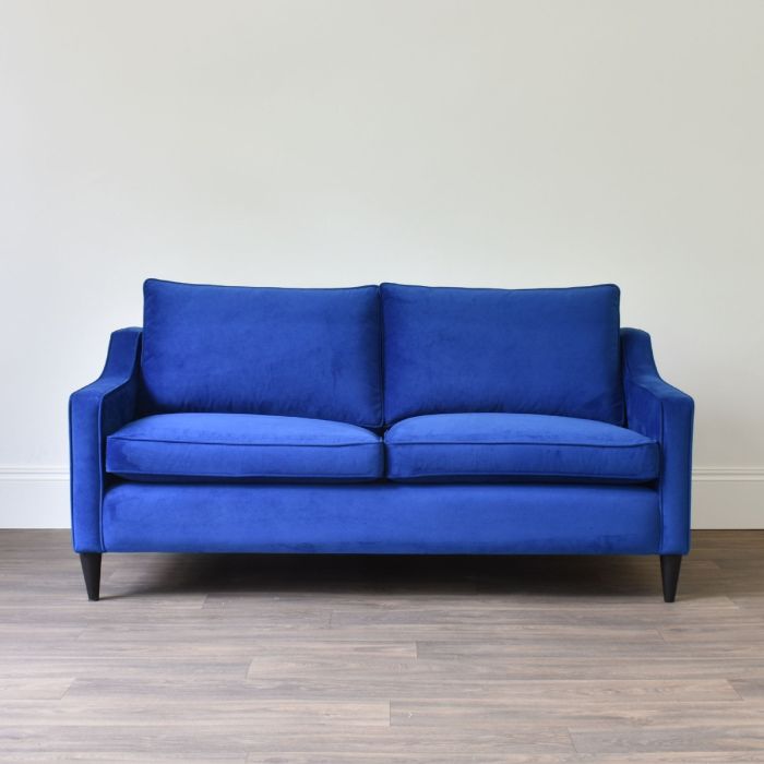 Seattle 3 Seater Sofa in Moleskin Sapphire - Outlet