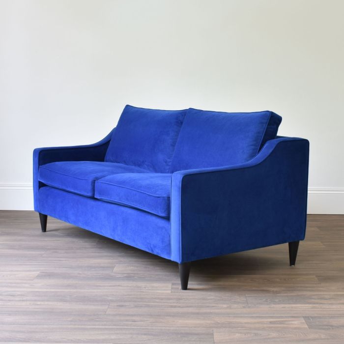Seattle 3 Seater Sofa in Moleskin Sapphire - Outlet