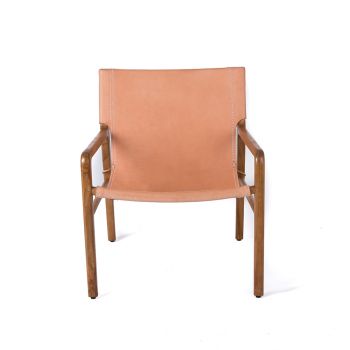Leather Sling Chair - Natural